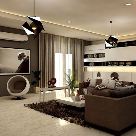 luksusowe nowoczesne designerskie wnętrze pokój dzienny